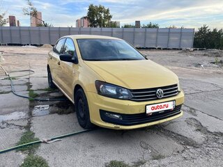 2019 Volkswagen Polo V Рестайлинг, жёлтый, 650000 рублей, вид 2