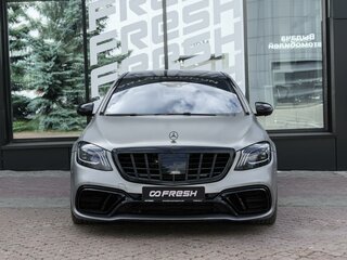2017 Mercedes-Benz S-Класс AMG 63 AMG Long III (W222, C217) Рестайлинг, серый, 7875000 рублей, вид 3