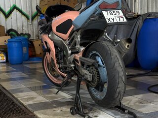 2005 Kawasaki ZX-6R Ninja, розовый, 402000 рублей, вид 4