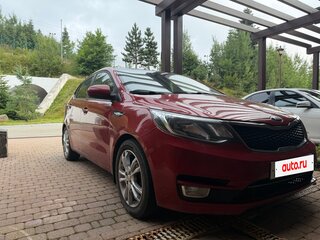 2016 Kia Rio III Рестайлинг, красный, 960000 рублей, вид 3