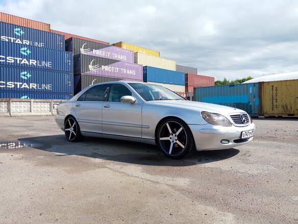 2000 Mercedes-Benz S-Класс 320 Long IV (W220), серебристый - вид 13