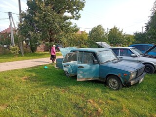 2007 Lada (ВАЗ) 2107, синий, 80000 рублей, вид 4