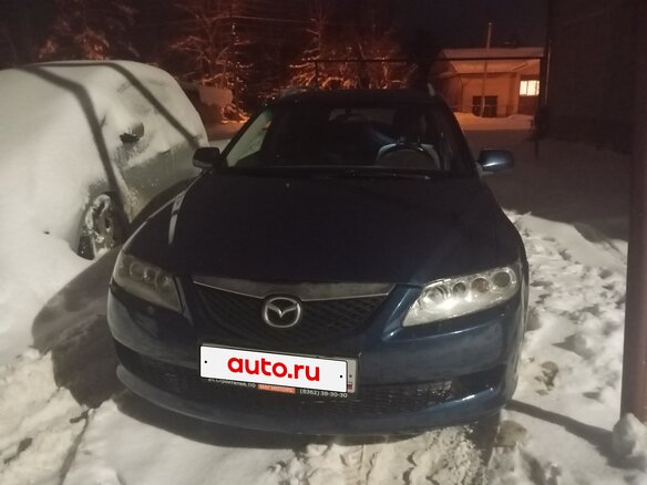 2005 Mazda 6 I (GG) Рестайлинг, синий, 370000 рублей