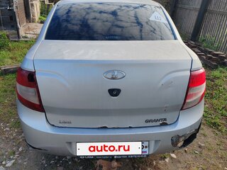 2013 Lada (ВАЗ) Granta I, серебристый, 120000 рублей, вид 4