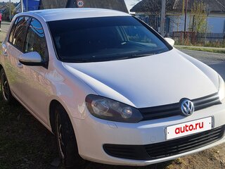2012 Volkswagen Golf VI, белый, 900000 рублей, вид 3