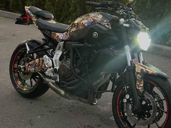 2015 Yamaha MT-07 (FZ-07), серый, 620000 рублей - вид 9