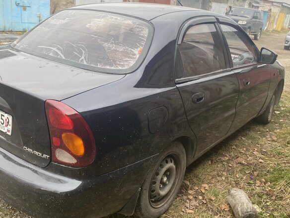 2007 Chevrolet Lanos I, чёрный, 77000 рублей - вид 2