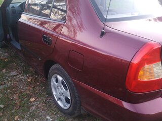 2011 Hyundai Accent ТагАЗ II, красный, 460000 рублей, вид 4