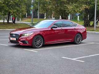 2017 Genesis G80 I, красный, 3200000 рублей, вид 5