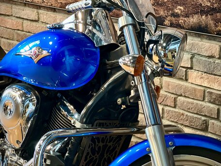 2009 Kawasaki VN900 Vulcan, синий, 680000 рублей, вид 4