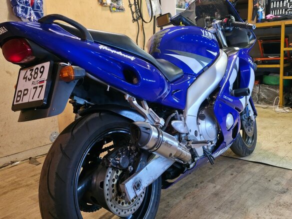 2002 Yamaha YZF600R Thundercat, синий, 299999 рублей - вид 4