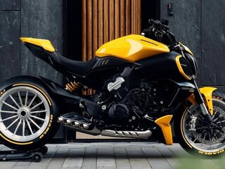 2024 Ducati Diavel V4, жёлтый, 2999999 рублей, вид 2