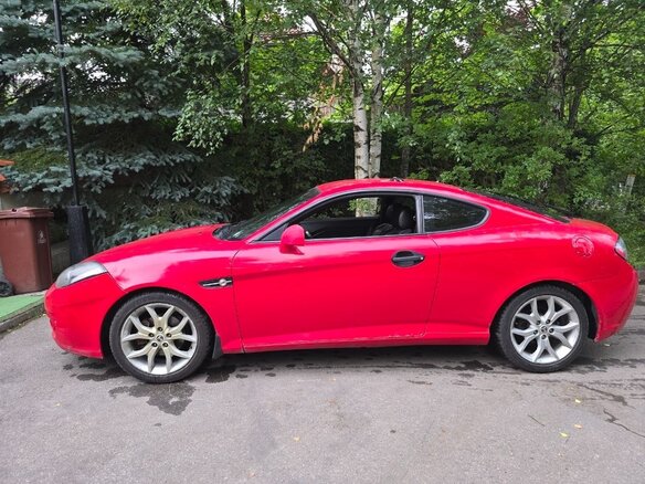 2007 Hyundai Coupe II (GK), красный, 545000 рублей