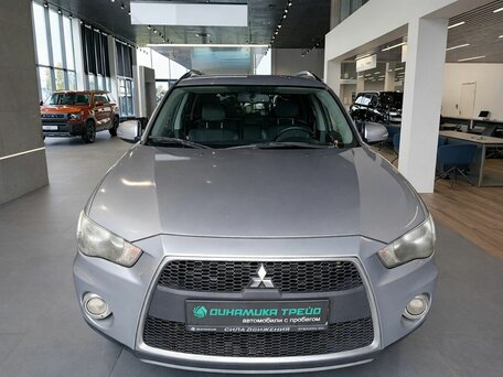 2012 Mitsubishi Outlander II Рестайлинг, серебристый, 899000 рублей, вид 2