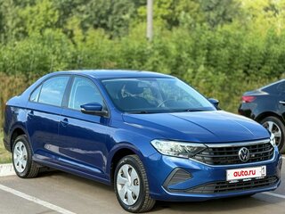 2021 Volkswagen Polo VI, синий, 1529000 рублей, вид 4