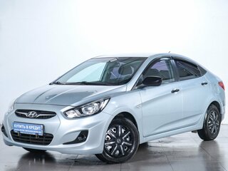 2014 Hyundai Solaris I Рестайлинг, голубой, 989000 рублей, вид 4