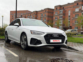 2020 Audi A4 45 TFSI V (B9) Рестайлинг, белый, 3490000 рублей, вид 2