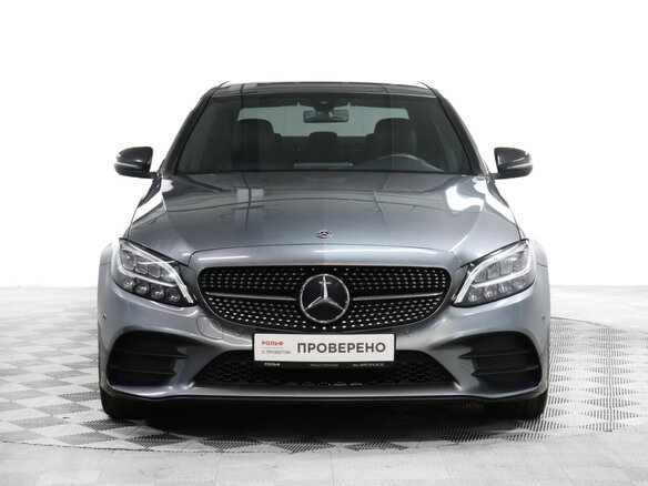 2019 Mercedes-Benz C-Класс 200 IV (W205) Рестайлинг, серый, 3650000 рублей - вид 1