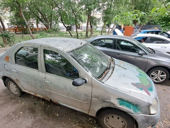 2007 Renault Logan I, серый, 110000 рублей - вид 3