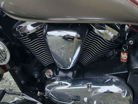 2009 Kawasaki VN900 Vulcan, красный, 520000 рублей, вид 3