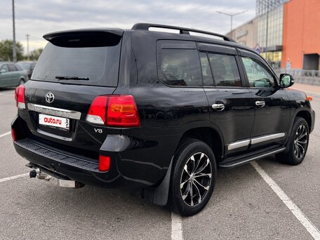 2012 Toyota Land Cruiser 200 Series Рестайлинг 1, чёрный, 3699000 рублей, вид 4