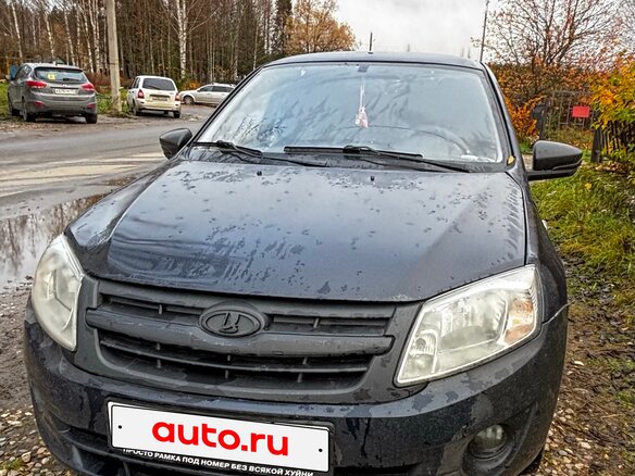 2013 Lada (ВАЗ) Granta I, синий, 300000 рублей - вид 3