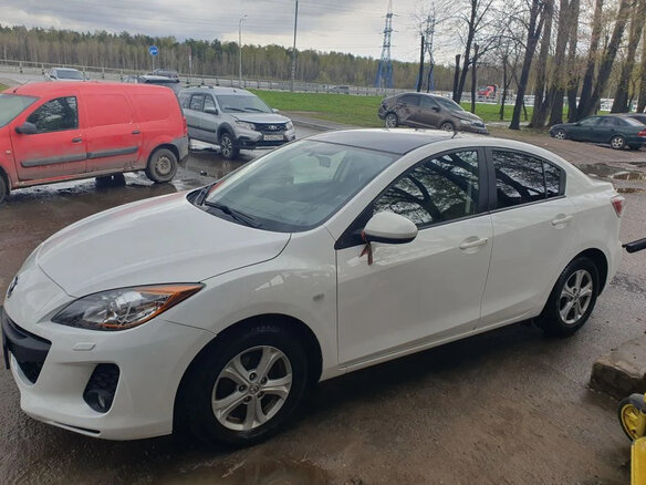 2012 Mazda 3 II (BL) Рестайлинг, белый, 1130000 рублей