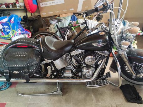2005 Harley-Davidson Softail Deluxe, серый, 850000 рублей, вид 3