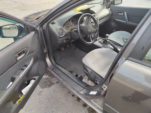 2006 Mazda 6 I (GG) Рестайлинг, серый, 235000 рублей - вид 4