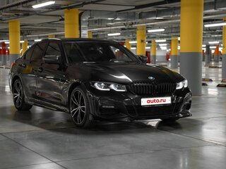 2020 BMW 3 серии 320d xDrive VII (G2x), чёрный, 3850000 рублей, вид 4