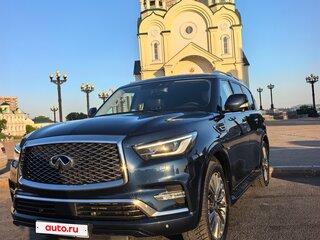 2018 Infiniti QX80 I Рестайлинг 2, синий, 4800000 рублей, вид 2