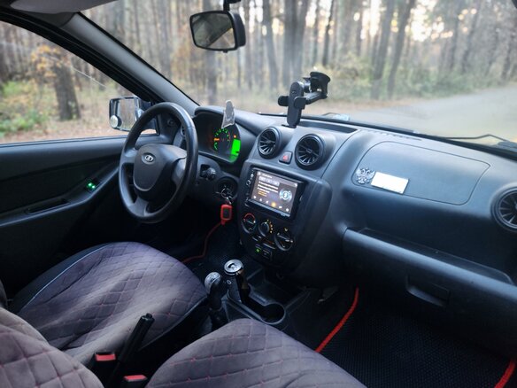 2012 Lada (ВАЗ) Granta I, чёрный, 109999 рублей - вид 19