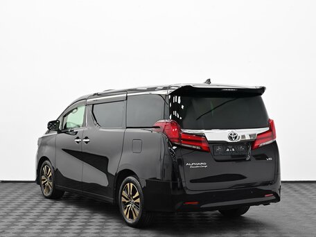 2021 Toyota Alphard III Рестайлинг, чёрный, 4199000 рублей, вид 4