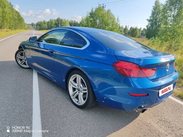 2014 BMW 6 серии 640i xDrive III (F06/F13/F12), синий, 1750000 рублей - вид 4