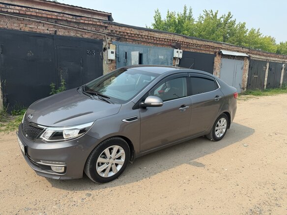 2016 Kia Rio III Рестайлинг, серый, 1250000 рублей