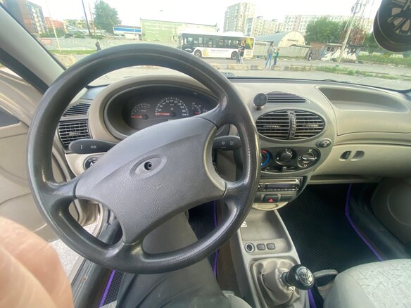 2007 Lada (ВАЗ) Kalina I, бежевый, 190000 рублей - вид 5