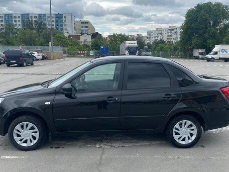 2018 Lada (ВАЗ) Granta I Рестайлинг, чёрный, вид 3