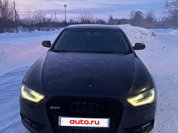 2014 Audi A4 IV (B8) Рестайлинг, чёрный, 1250000 рублей - вид 1