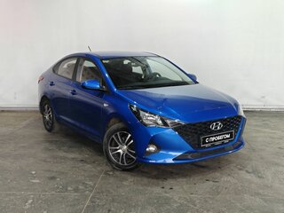 2021 Hyundai Solaris II Рестайлинг, синий, 1570000 рублей, вид 3