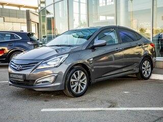 2014 Hyundai Solaris I Рестайлинг, серый, 898000 рублей, вид 3