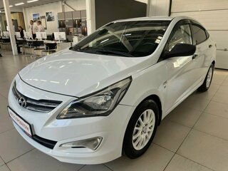 2014 Hyundai Solaris I Рестайлинг, белый, 768000 рублей, вид 5