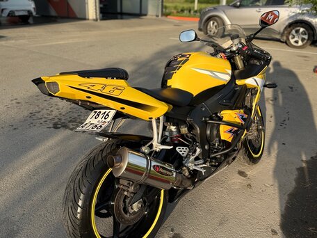 2005 Yamaha YZF-R6, жёлтый, 450000 рублей, вид 2