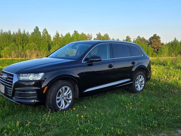 2019 Audi Q7 II (4M), чёрный, 4050000 рублей - вид 2
