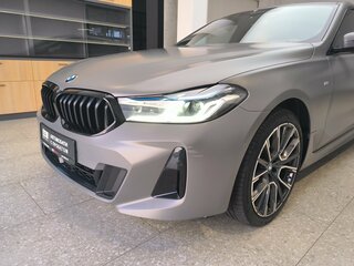 2021 BMW 6 серии Gran Turismo 630d xDrive IV (G32) Рестайлинг, серый, 6880000 рублей, вид 4