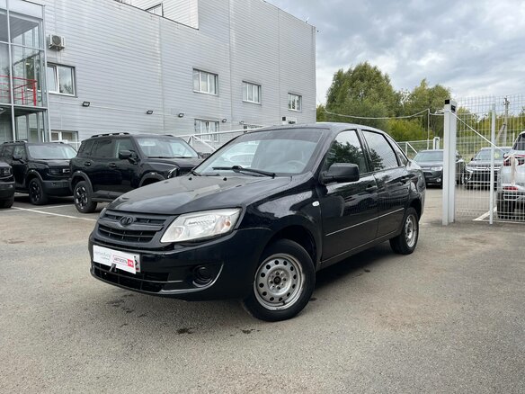2013 Lada (ВАЗ) Granta I, чёрный, 210000 рублей - вид 5