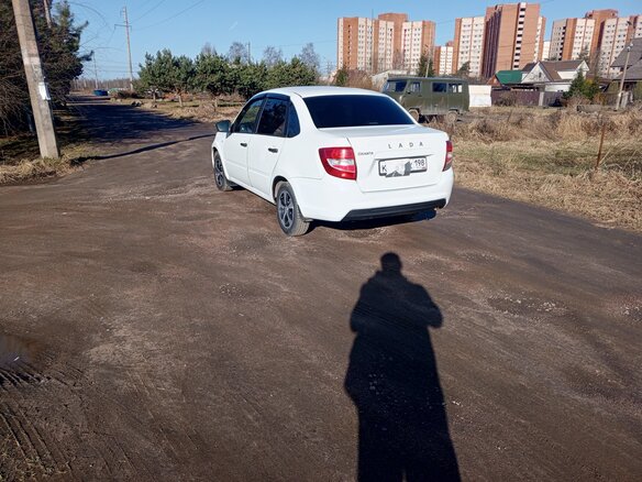 2021 Lada (ВАЗ) Granta I Рестайлинг, белый, 560000 рублей - вид 5