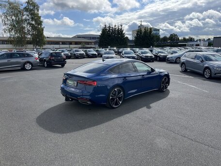 2023 Audi A5 Sportback 35 TFSI II (F5) Рестайлинг, синий, 3780000 рублей, вид 3