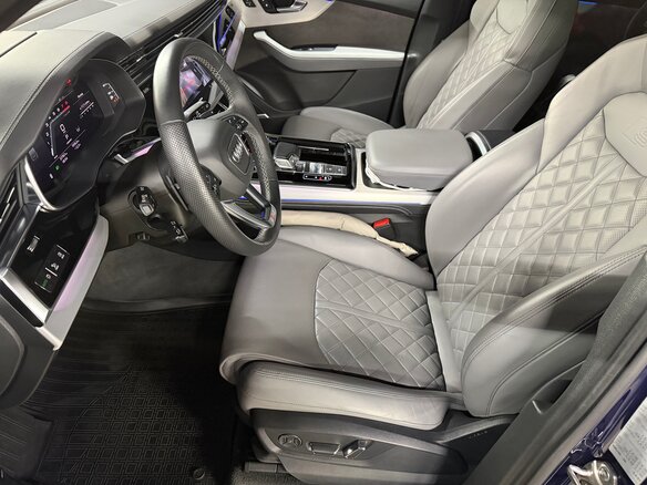 2022 Audi Q7 55 TFSI II (4M) Рестайлинг, синий, 9000000 рублей - вид 7
