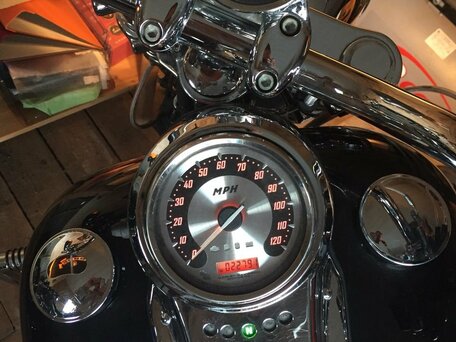 2009 Harley-Davidson Softail Custom, чёрный, 675427 рублей, вид 3