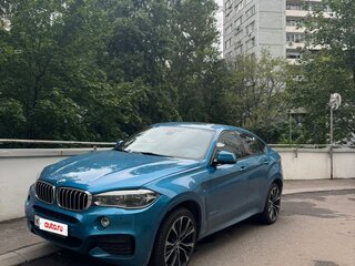 2019 BMW X6 40d II (F16), голубой, 5500000 рублей, вид 1